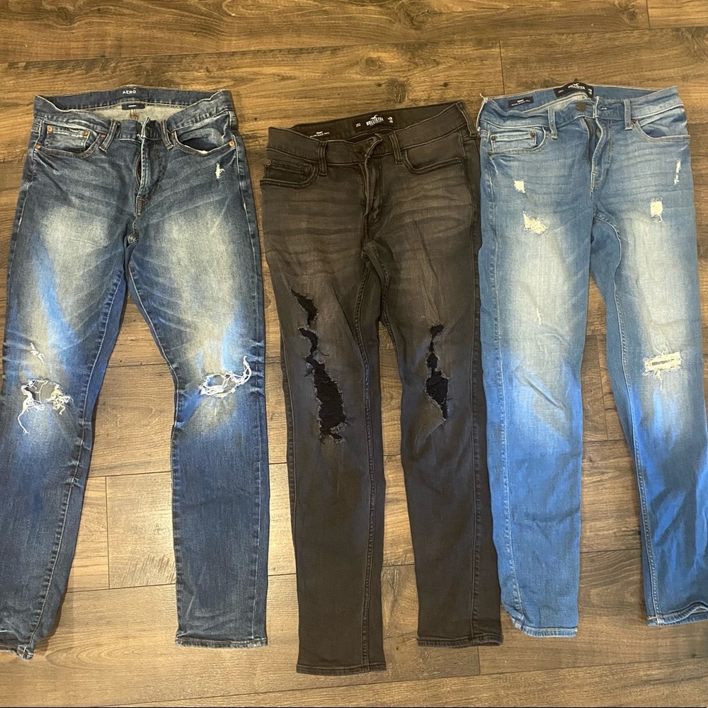 29x32 jeans bundle lot by Hollister and Aero